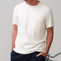 MONROW Relaxed Pocket Crew OFFWHITE Shop